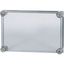 Cap, transparent smoky gray, lockable, HxWxD=250x375x25mm thumbnail 2