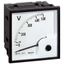 Voltmeter - square barrel 68x68 mm - for fixing on door thumbnail 1