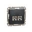 Double DATA Outlet CAT 6A STP, Sedna Design & Elements, RJ45, Anthracite thumbnail 4