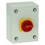 Main switch, P1, 40 A, surface mounting, 3 pole + N, Emergency switching off function, With red rotary handle and yellow locking ring, Lockable in the thumbnail 9