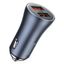 Car Quick Charger 40W 12-24V 2xUSB QC4.0 SCP FCP AFC, Dark Gray thumbnail 6