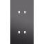 Twofold faceplate, vertical 71 mm centre distance, for double switch f thumbnail 1