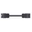 pre-assembled interconnecting cable B2ca Socket/plug black thumbnail 1