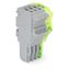 1-conductor female connector Push-in CAGE CLAMP® 1.5 mm² gray, green-y thumbnail 1