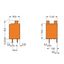 PCB terminal block push-button 1.5 mm² orange thumbnail 5