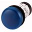 Indicator light, Flat, Screw connection, Lens Blue, LED Blue, 230 V AC thumbnail 1