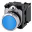 Pushbutton, 22 mm, round, metal, shiny, blue, pushbutton, flat, momentary  3SU1150-0AB50-1BA0-Z Y12 thumbnail 1