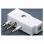 PORTABLE PLUG - 90° - ITALIAN STANDARD - 2P+E 10A 250V ac - TYPE SPA11 - SLATE thumbnail 2