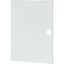 Replacement door, white, 2-row, for flush-mounting (hollow-wall) compact distribution boards thumbnail 1