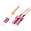 Fibre Optic Cable LC/SC OM4, 15m 50/125µm, Multimode thumbnail 1