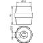 Insulator for equipotential bonding bar H40 A/F36 M10/M10 UV-resistant thumbnail 2