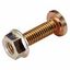 BOLT - WITH FLANGED NUT - M6x14 - FINISHING: BICHRO thumbnail 2