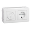 socket-outlet with electronic timer, 10A,  surface, white, Exxact thumbnail 4
