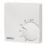 Polar white room controller extra flat, 5-30C, AC 230V, 1 changeover contact, 5/5 A, heating/cooling switch, RAL 9010 thumbnail 1