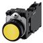 Pushbutton, 22 mm, round, plastic, yellow, pushbutton, flat, momentary contact  3SU1100-0AB30-3FA0-Z X90 thumbnail 2