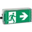 Ex-escape sign luminaires EXIT 2 V-CG-S for zone 2/22, Pictogram: DIN ISO 7010, Arrow: 6 Clock thumbnail 6