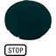 Button plate, flat black, STOP thumbnail 5