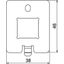 DTP UH1 LE Data plate for UDHOME-ONE Type LE 38x46x1,5 thumbnail 2