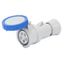 STRAIGHT CONNECTOR HP - IP66/IP67/IP68/IP69 - 3P+E 32A 200-250V 50/60HZ - BLUE - 9H - FAST WIRING thumbnail 2