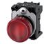 Indicator lights, 22 mm, round, Metal, shiny, red, lens, smooth, with holder, LED module with integrated LED 230  3SU1156-6AA20-1AA0-Z Y10 thumbnail 1