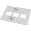 Front cover, +mounting kit, for NZM2, vertical, 3p, HxW=600x600mm, grey thumbnail 1