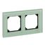 Real glass frame, 2-gang, Emerald green, M-Elegance thumbnail 2