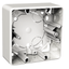 Exxact surface mounted box 1-gang high (35mm) white thumbnail 4