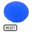 Button plate, flat blue, RESET thumbnail 1