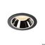 NUMINOS® DL XL, Indoor LED recessed ceiling light black/chrome 3000K 40° thumbnail 1