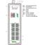 Industrial-Managed-Switch 8-port 100Base-TX PROFINET black metallic thumbnail 3