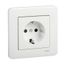 Exxact Primo complete single socket-outlet earthed screw white thumbnail 2