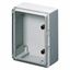 WATERTIGHT BOARD WITH TRANSPARENT DOOR FITTED WITH LOCK - GWPLAST 120 - 236X316X135 - IP55 - GREY RAL 7035 thumbnail 2