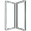 Corner section, expansion set, WxD=1050x1050mm, grey thumbnail 2