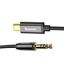 Cable / Adapter USB C plug - 3.5mm audio plug 1.2m black BASEUS thumbnail 5