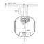 Concealed clock thermostat for controlling electrical temperature control systems, RAL9010 glossy 55x55, AC 230V, 1 NO contact 16 A, white backlighting thumbnail 3