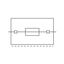 3-conductor fuse terminal block with pivoting fuse holder and end plat thumbnail 4