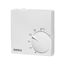 Polar white room controller extra flat, 5-30C, AC 230V, 1 changeover contact, 5/5 A, heating/cooling switch, RAL 9010 thumbnail 2