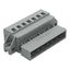 1-conductor male connector CAGE CLAMP® 2.5 mm² gray thumbnail 1