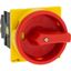 Main switch, T0, 20 A, flush mounting, 2 contact unit(s), 3 pole, Emergency switching off function, With red rotary handle and yellow locking ring, Lo thumbnail 22