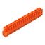 THT female header straight Pin spacing 5.08 mm orange thumbnail 1