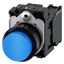 Pushbutton, 22 mm, round, plastic, blue, pushbutton, raised, momentary contact  3SU1100-0BB50-1BA0-Z Y12 thumbnail 1