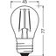 LED Retrofit CLASSIC P DIM 2.8W 827 Clear E27 thumbnail 8