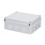 JUNCTION BOX WITH PLAIN SCREWED LID - IP55 - INTERNAL DIMENSIONS 380X300X120 - WALLS WITH CABLE GLANDS - GREY RAL 7035 thumbnail 2