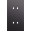 Twofold faceplate, vertical 71 mm centre distance, for double switch f thumbnail 2