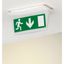 Label - for emergency lighting luminaires - exit door below - 310x112 mm thumbnail 2