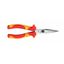 Flat round pliers, 45deg bended, VDE-SR-L200mm, Solingen thumbnail 1