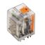 Power relay, 110 V DC, Green LED, 3 CO contact (AgSnO) , 400 VAC, 16 A thumbnail 1