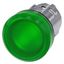 Indicator lights, 22 mm, round, metal, shiny, green, lens, smooth, with  3SU1051-6AA40-0AA0-Z Y13 thumbnail 2