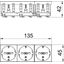 STD-D0 SRO3 Socket 0°, triple protective contact 250V, 10/16A thumbnail 2