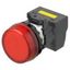 M22N Indicator, Plastic flat etched, Red, Red, 220/230/240 V AC, push- thumbnail 1